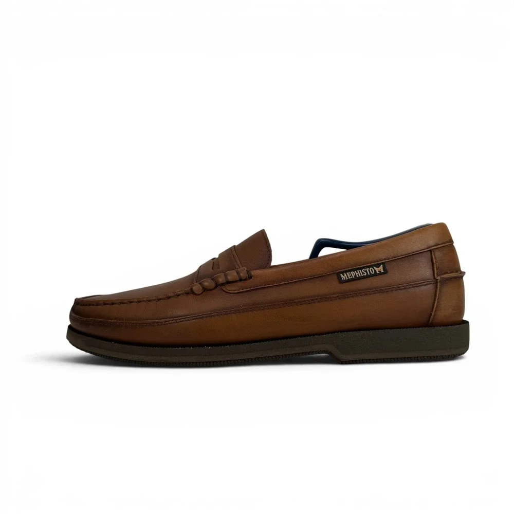 Mephisto Cap Vert Penny Loafers‎ Mens 10 Rust Brown Leather Comfort Slip On